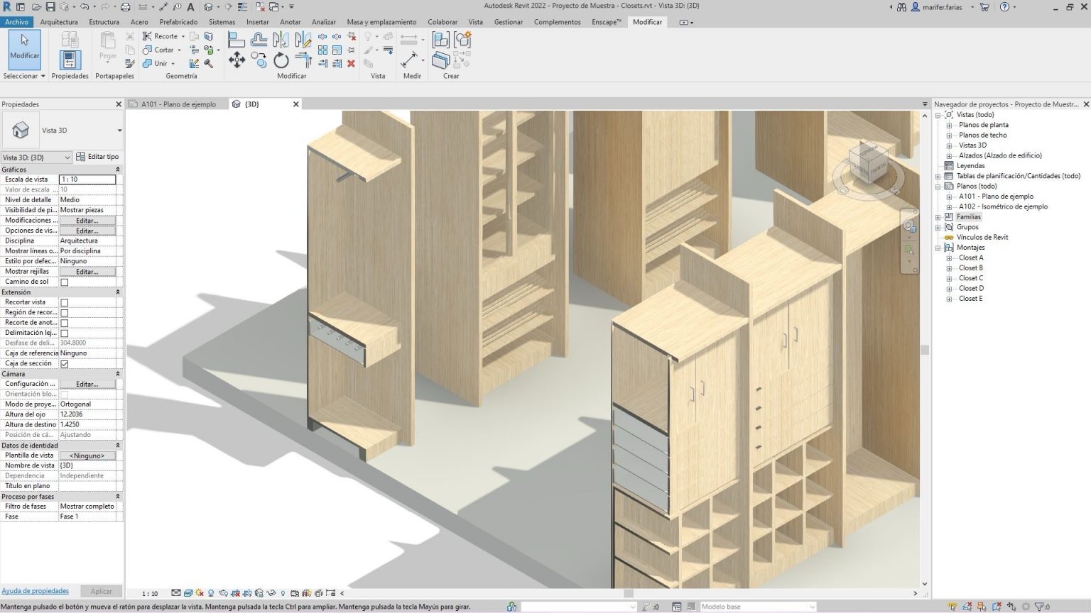 Familias de closets Revit Tools Do_Co